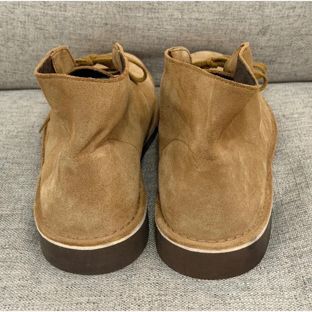 Clarks Bushacre 2 Suede Chukka Boots Mens 14 Tan Brown Lace Up Ankle Boots